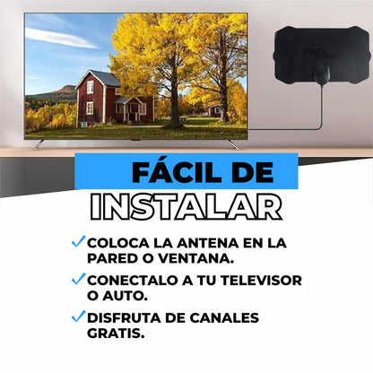 🎁 50% DESCUENTO 🎁 | Antena Digital 4k Todos los canales Gratis - FreeView™